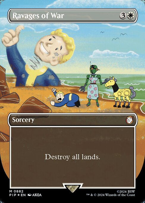 戦の惨害　Fallout サージfoilトレーディングカード
