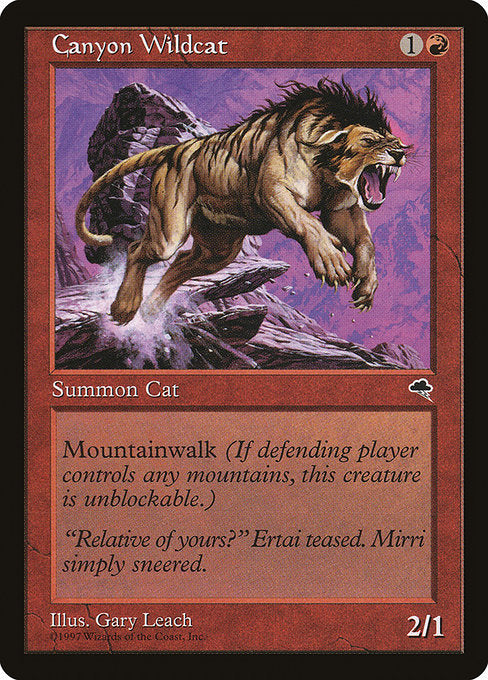 【EN】峡谷の山猫/Canyon Wildcat [TMP] 赤C No.167