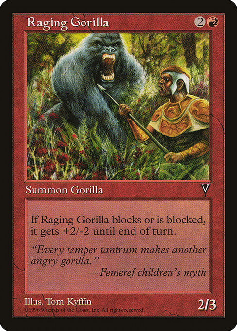 【EN】怒り狂うゴリラ/Raging Gorilla [VIS] 赤C No.90