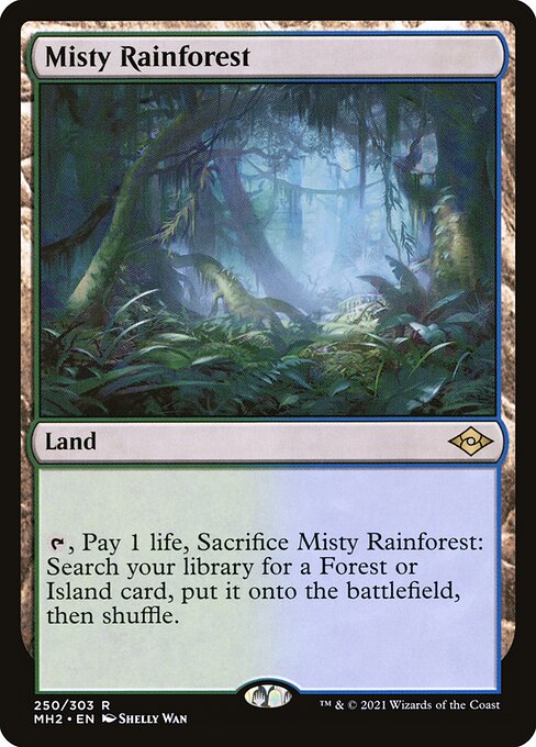 Foil】【EN】霧深い雨林/Misty Rainforest [MH2] 無R No.250 – GOODGAME