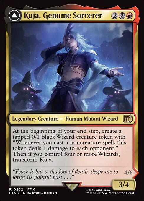 【EN】ジェノムの魔術師、クジャ // 運命の反逆者、トランス・クジャ/Kuja, Genome Sorcerer // Trance Kuja, Fate Defied [FIN] 金R No.232