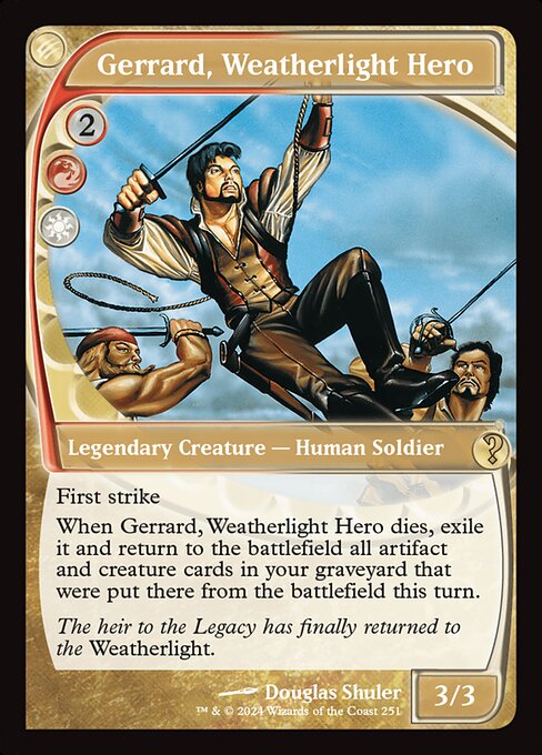 【Foil】【EN】ウェザーライトの英雄、ジェラード/Gerrard, Weatherlight Hero [MB2] 金R No.251