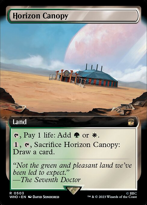 【拡張アート】【Foil】【EN】地平線の梢/Horizon Canopy [WHO] 無R No.503