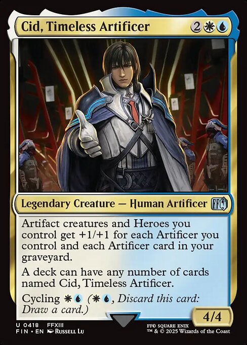 【Foil】【EN】独創的な革新者、シド/Cid, Timeless Artificer [FIN] 金U No.418