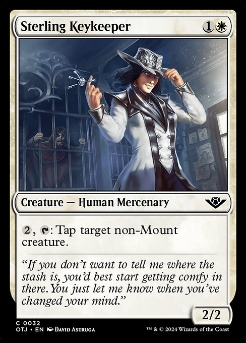 【Foil】【EN】スターリング社の鍵守り/Sterling Keykeeper [OTJ] 白C No.32