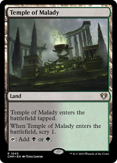 【Foil】【EN】疾病の神殿/Temple of Malady [CMM] 無R No.1043