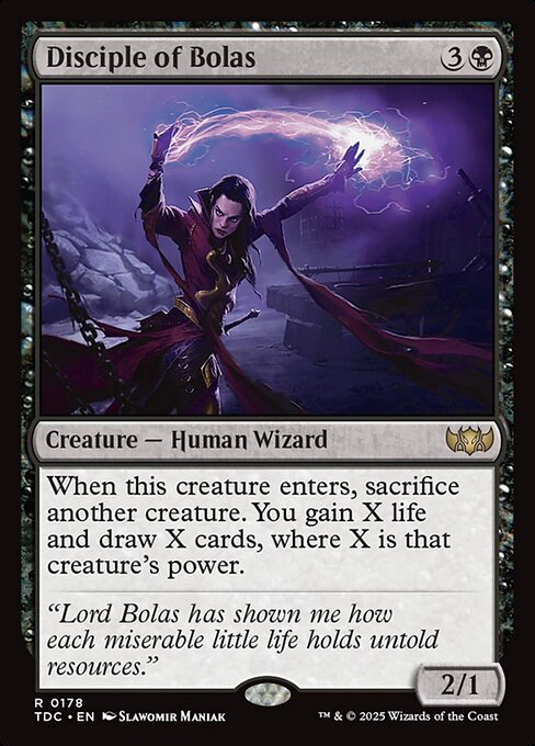 【Foil】【EN】ボーラスの信奉者/Disciple of Bolas [TDC] 黒R No.178