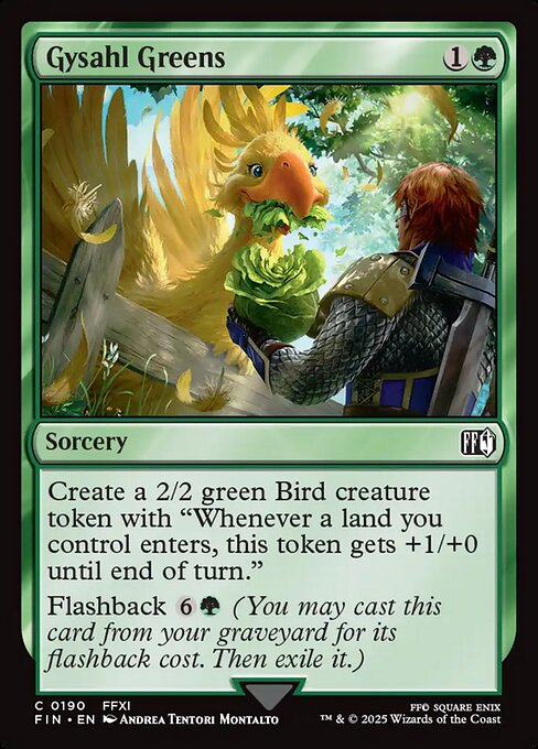 【Foil】【EN】ギサールの野菜/Gysahl Greens [FIN] 緑C No.190