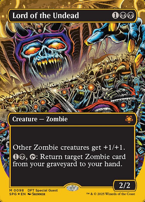 【ボーダレス】【ファーストプレイスFoil】【EN】アンデッドの王/Lord of the Undead [SPG] 黒M No.98
