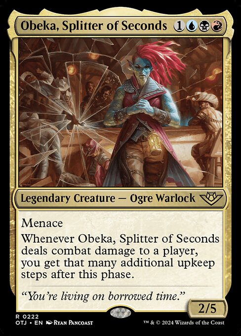 【Foil】【EN】秒刻みのオベカ/Obeka, Splitter of Seconds [OTJ] 金R No.222