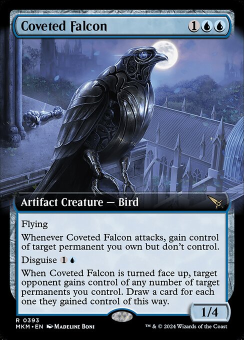 【拡張アート版】【EN】切望の隼/Coveted Falcon [MKM] 茶R No.393