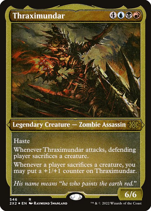 【エッチングFoil】【EN】スラクジムンダール/Thraximundar [2X2] 金R No.546