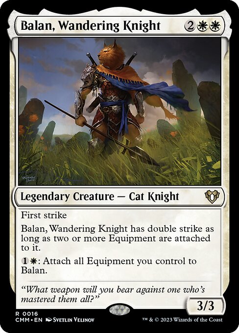 【EN】放浪の騎士、バーラン/Balan, Wandering Knight [CMM] 白R No.16