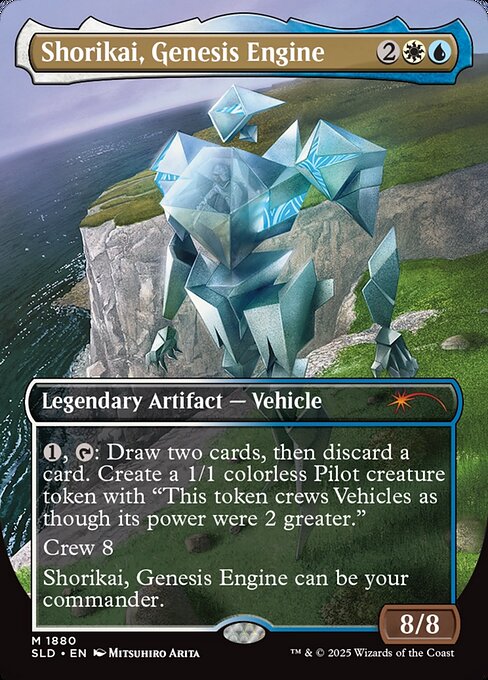 【フルアート】【Foil】【EN】開闢機関、勝利械/Shorikai, Genesis Engine [SLD] 金M No.1880