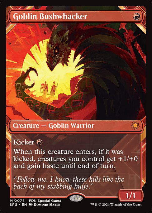 【ショーケース】【Foil】【EN】ゴブリンの奇襲隊/Goblin Bushwhacker [SPG] 赤M No.78