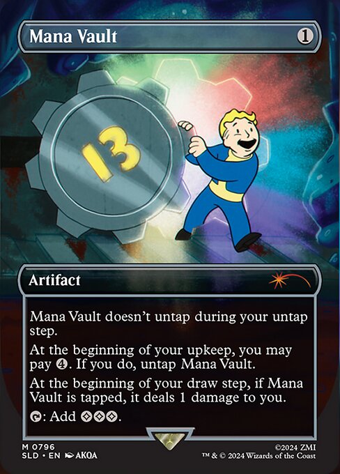【ボーダレス】【Foil】【EN】魔力の櫃/Mana Vault [SLD] 茶M No.796