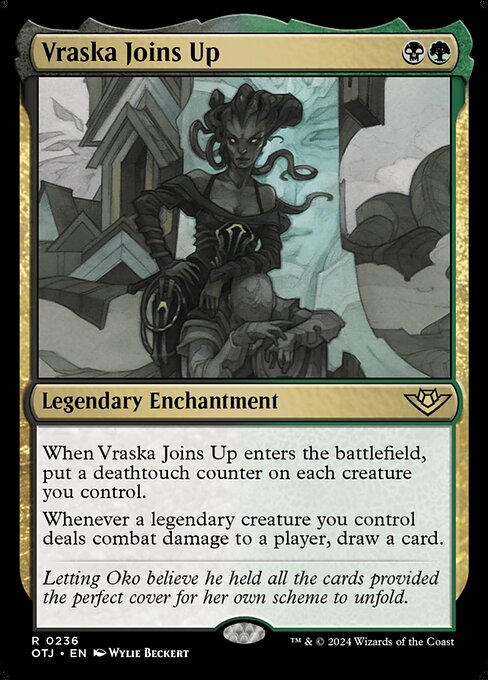 【Foil】【EN】ヴラスカの加入/Vraska Joins Up [OTJ] 金R No.236