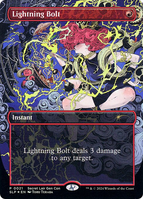 【Foil】【EN】稲妻/Lightning Bolt [SLP] 赤R No.21