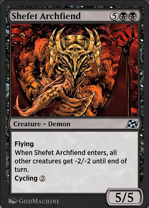 【EN】シェフェトの大悪鬼/Shefet Archfiend [DFT] 黒U No.104