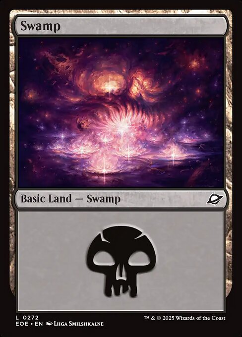 【Foil】【EN】沼/Swamp [EOE] 土地C No.272