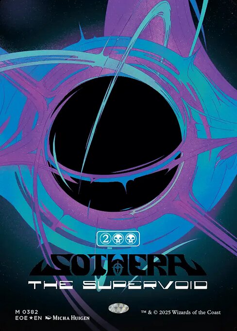 【ボーダレス】【Singularity Foil】【EN】スーパーヴォイド、ソセラ/Sothera, the Supervoid [EOE] 黒M No.382
