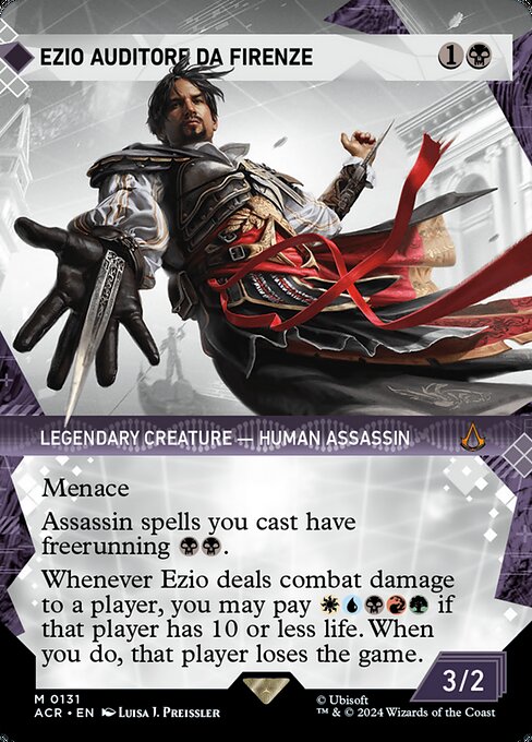 【ショーケース】【Foil】【EN】エツィオ・アウディトーレ・ダ・フィレンツェ/Ezio Auditore da Firenze [ACR] 黒M No.131