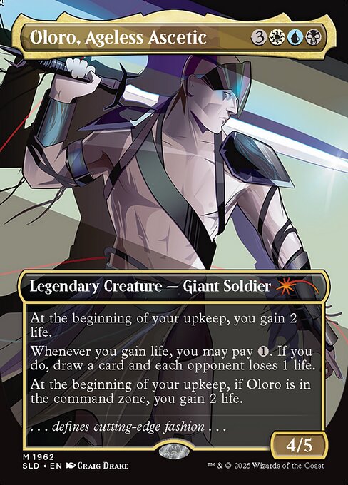 【フルアート】【Foil】【EN】老いざる苦行者、アローロ/Oloro, Ageless Ascetic [SLD] 金M No.1962