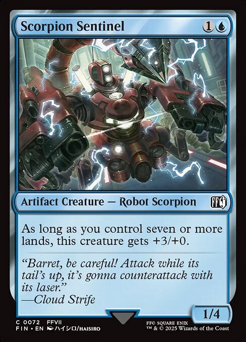 【Foil】【EN】ガードスコーピオン/Scorpion Sentinel [FIN] 青C No.72