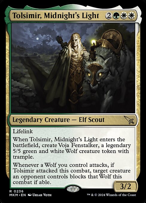 【Foil】【EN】真夜中の光、トルシミール/Tolsimir, Midnight's Light [MKM] 金R No.236