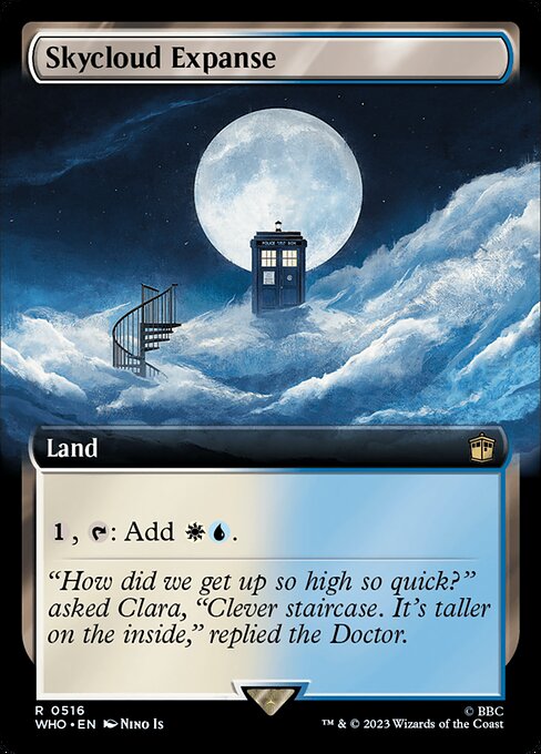 【拡張アート】【Foil】【EN】広漠なるスカイクラウド/Skycloud Expanse [WHO] 無R No.516