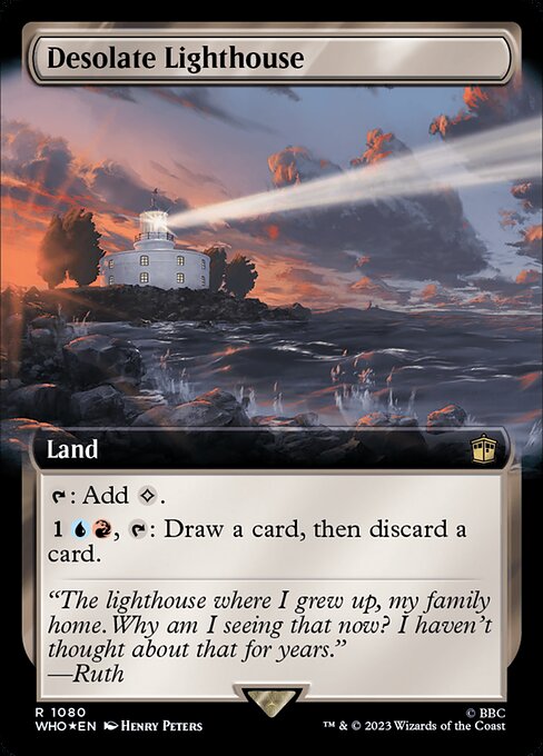 【サージFoil】【拡張アート】【Foil】【EN】僻地の灯台/Desolate Lighthouse [WHO] 無R No.1080