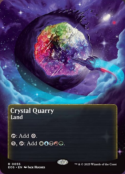 【ボーダレス】【Foil】【EN】水晶の採石場/Crystal Quarry [EOS] 土地R No.55