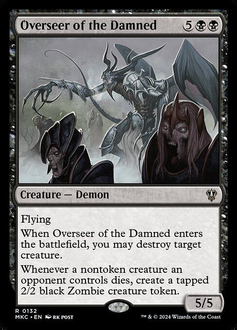 【EN】忌むべき者の監視者/Overseer of the Damned [MKC] 黒R No.132
