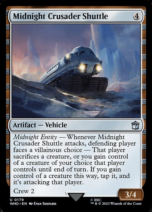 【Foil】【EN】ミッドナイト・クルセイダー・シャトル/Midnight Crusader Shuttle [WHO] 茶U No.179