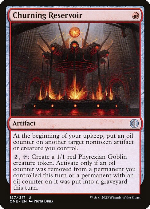 【Foil】【EN】逆巻く貯蔵器/Churning Reservoir [ONE] 赤U No.127