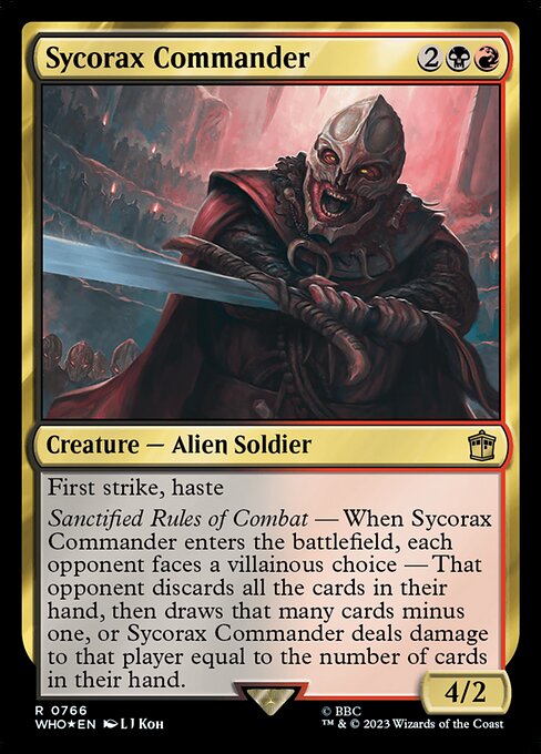 【サージFoil】【Foil】【EN】シコラックスの司令官/Sycorax Commander [WHO] 金R No.766