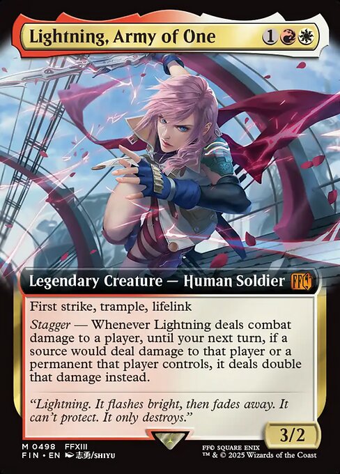 【拡張アート】【EN】シーンドライブ、ライトニング/Lightning, Army of One [FIN] 金M No.498