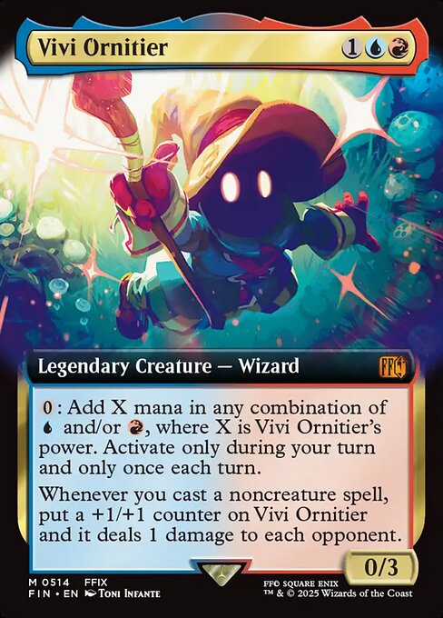 【拡張アート】【EN】迷える黒魔道士、ビビ/Vivi Ornitier [FIN] 金M No.514