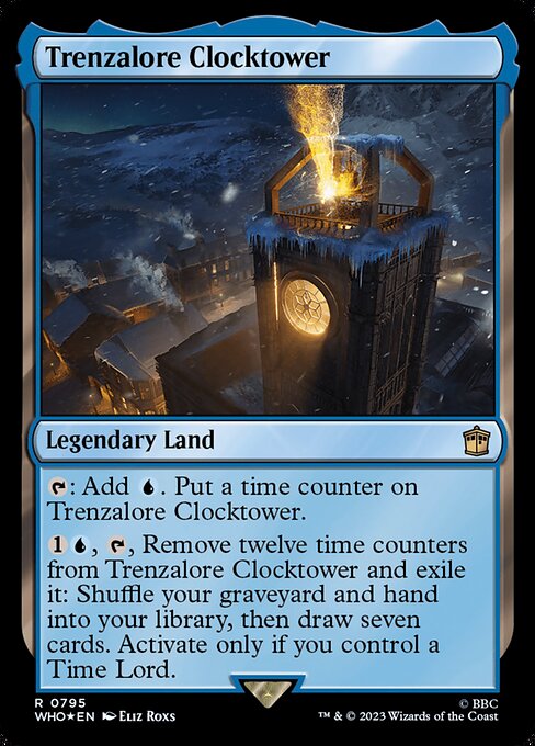 【サージFoil】【Foil】【EN】トレンザロアの時計塔/Trenzalore Clocktower [WHO] 無R No.795