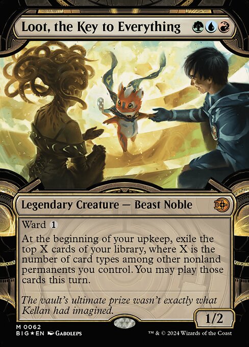 【ボーダレス】【Foil】【EN】Loot, the Key to Everything [BIG] 金M No.62