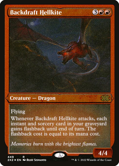 【エッチングFoil】【EN】逆噴射のヘルカイト/Backdraft Hellkite [2X2] 赤R No.449