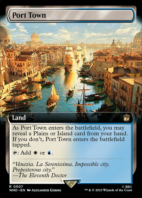 【拡張アート】【Foil】【EN】港町/Port Town [WHO] 無R No.507