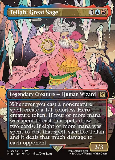 【ボーダレス】【Foil】【EN】大賢者、テラ/Tellah, Great Sage [FIN] 金R No.349