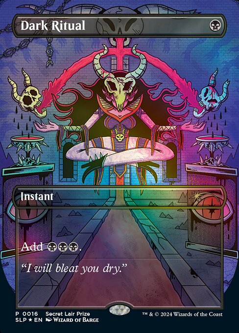 【ボーダレス】【Foil】【EN】暗黒の儀式/Dark Ritual [SLP] 黒R No.16