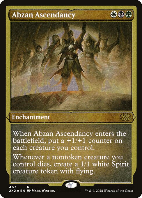 【エッチングFoil】【EN】アブザンの隆盛/Abzan Ascendancy [2X2] 金R No.467