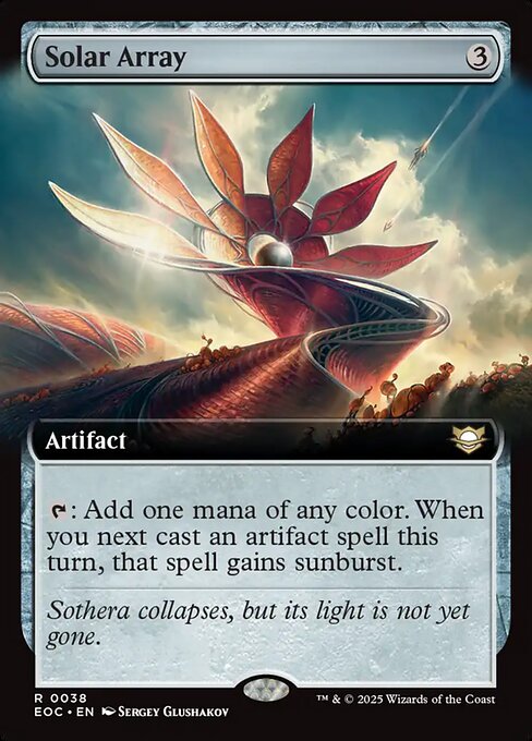 【拡張アート】【Foil】【EN】太陽電池アレイ/Solar Array [EOC] 茶R No.38