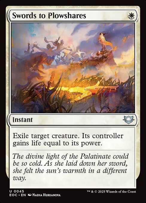 【EN】剣を鍬に/Swords to Plowshares [EOC] 白U No.45
