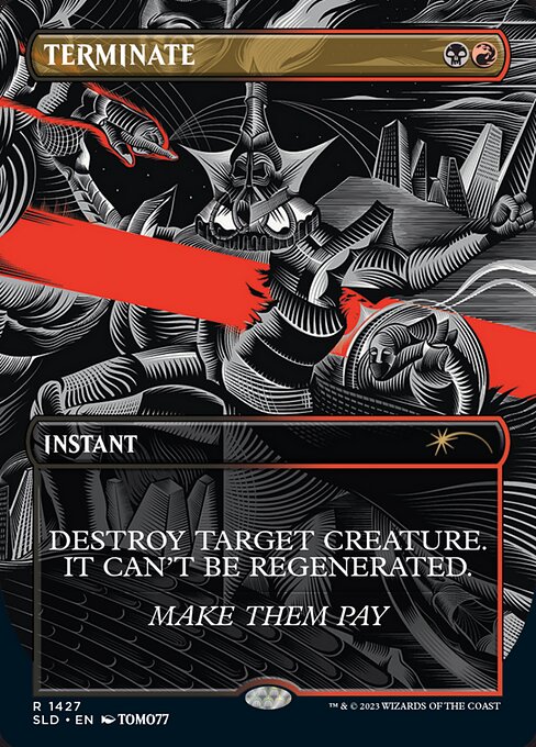 【Foil】【EN】終止/Terminate [SLD] 金R No.1427
