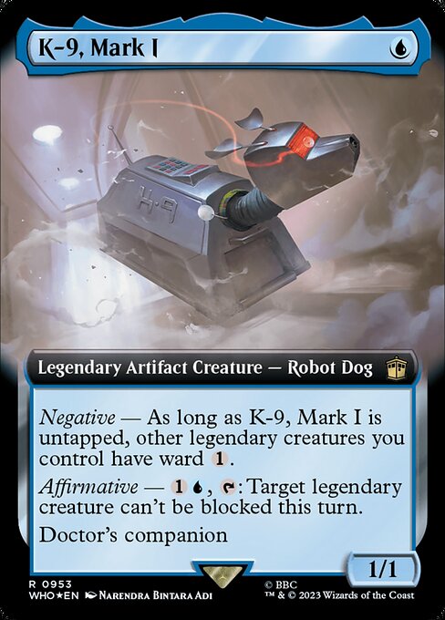【サージFoil】【拡張アート】【Foil】【EN】K-9 マークI型/K-9, Mark I [WHO] 青R No.953
