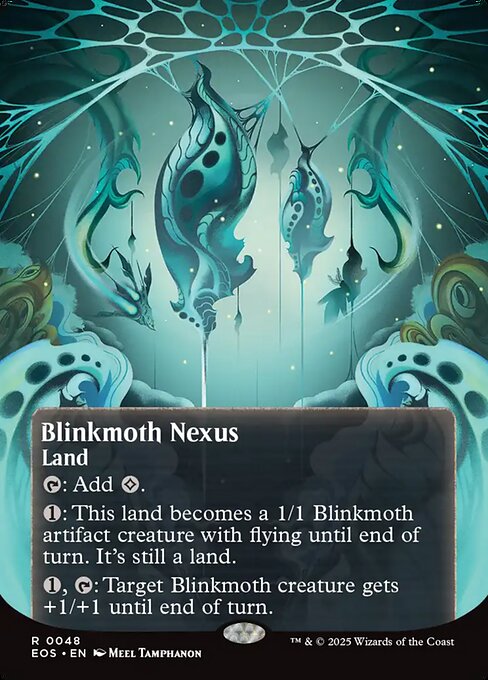 【ボーダレス】【Foil】【EN】ちらつき蛾の生息地/Blinkmoth Nexus [EOS] 土地R No.48